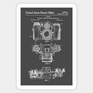 Camera Patent White Sticker